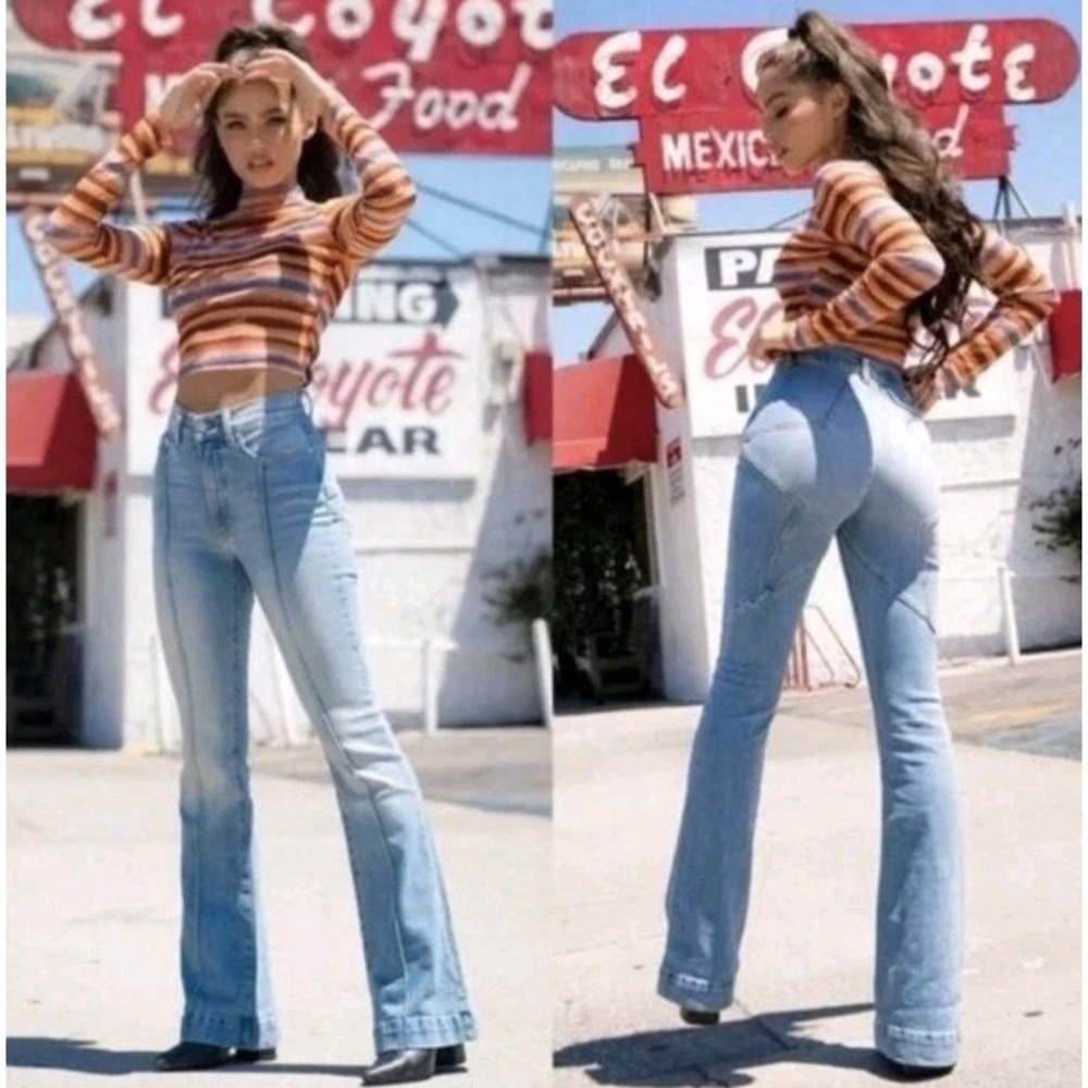 REVICE Light Blue High Rise Women Jeans